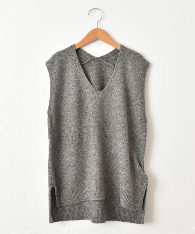  hagumu｜Vネックニットベスト [[125705]][C]