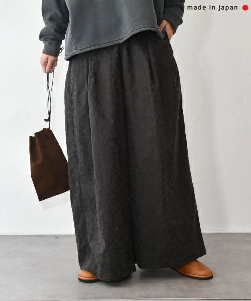 ichi｜ビンテージフラワータックワイドパンツ [[250509]][C]ichi｜ビンテージフラワータックワイドパンツ [[250509]][C]