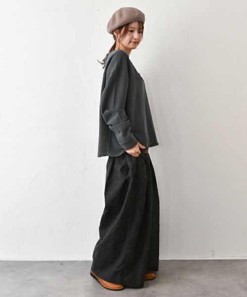 ichi｜ビンテージフラワータックワイドパンツ [[250509]][C]