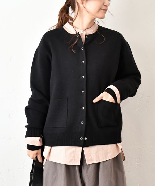 HEAVENLY｜WoolMix スムースニットカーデ [[2550204]][C]