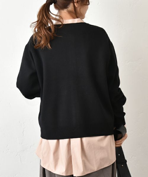 HEAVENLY｜WoolMix スムースニットカーデ [[2550204]][C]