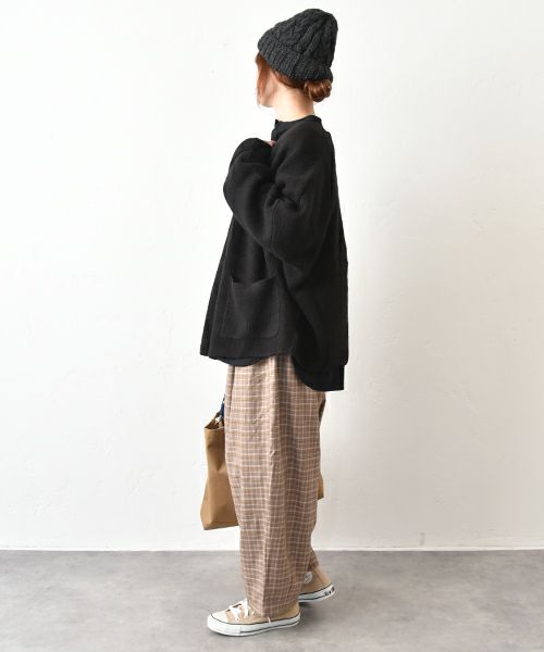 hagumu｜グレンチェックエッグパンツ [[2266081]][C]