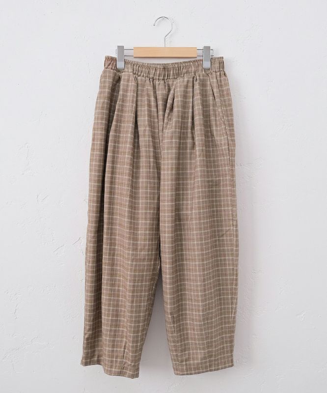 hagumu｜グレンチェックエッグパンツ [[2266081]][C]