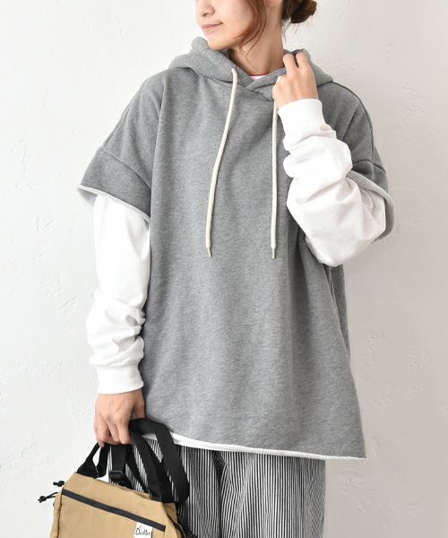  IN THE MARKET｜スウェットパーカーベスト [[C-2422]][C]