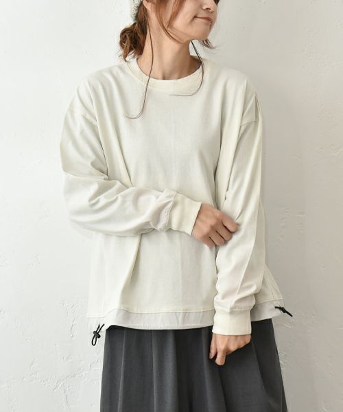 her.｜バイファブリックドロスプルオーバー [[MA-512023]][C]