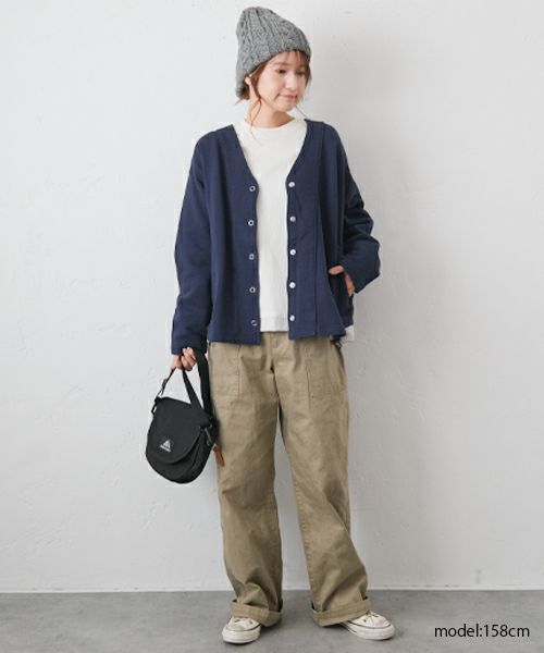 her.｜ヘムラウンドポケットカーディガン [[MA-513005]][C]