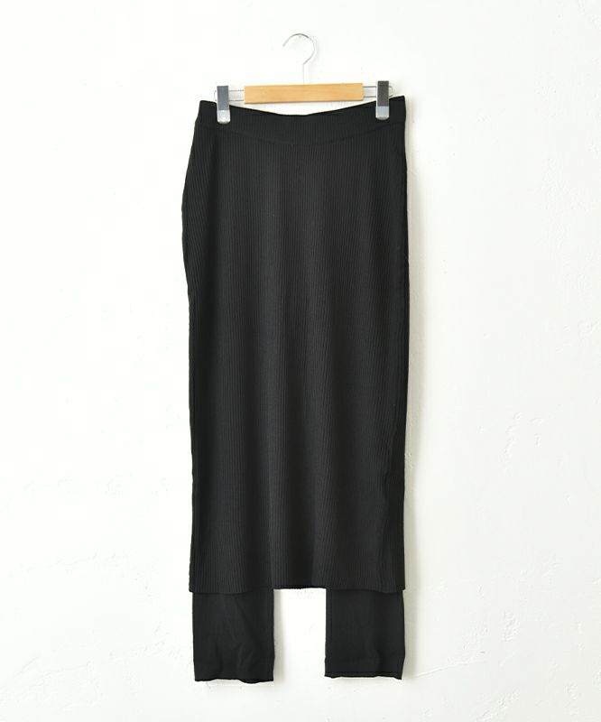 HUMS｜スカートドッキングリブパンツ [[MT-0464]][C]