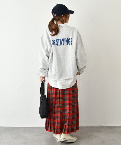 her.｜ロゴ入りビッグスウェット [[MTAH508-1110]][C]