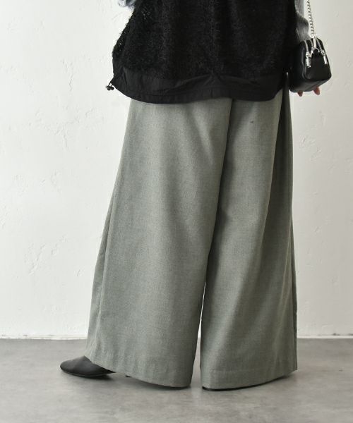 HUMS｜起毛ワイドパンツ [[HUM-074]][C]
