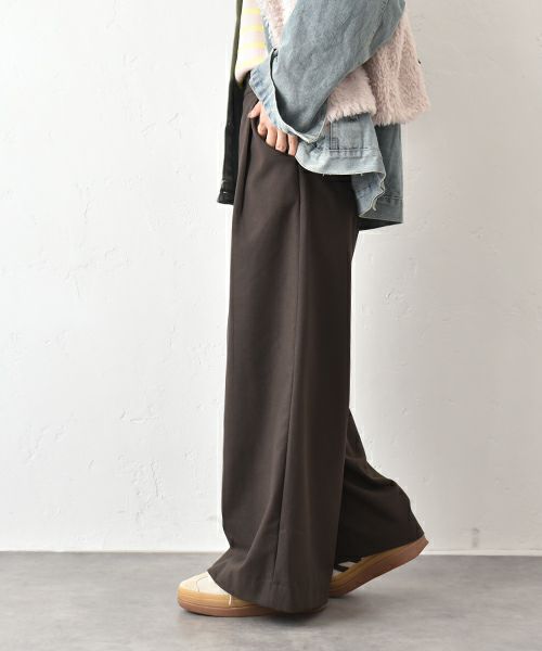 HUMS｜起毛ワイドパンツ [[HUM-074]][C]