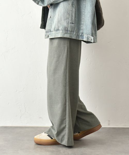 HUMS｜起毛ワイドパンツ [[HUM-074]][C]
