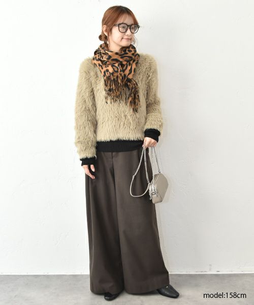 HUMS｜起毛ワイドパンツ [[HUM-074]][C]