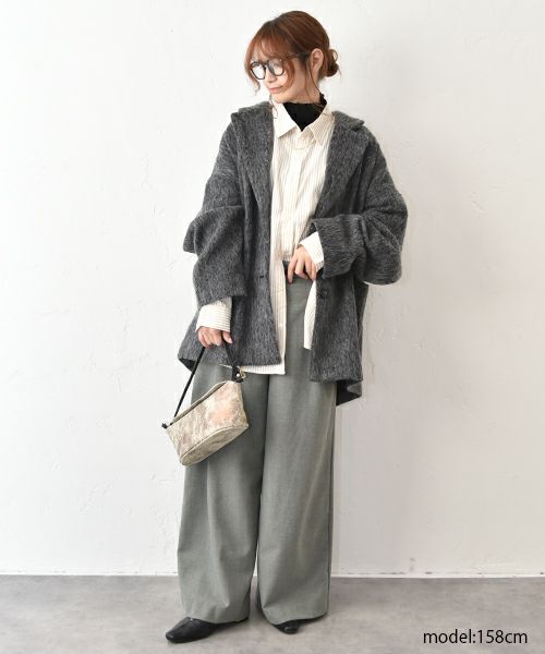 HUMS｜起毛ワイドパンツ [[HUM-074]][C]