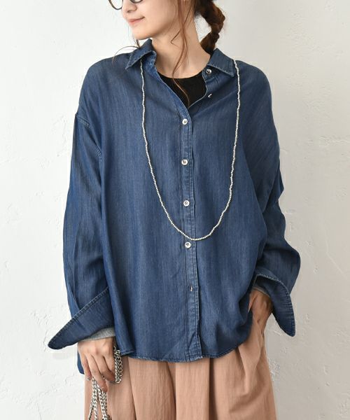 HUMS｜テンセルデニムシャツ [[HUM-080]][C]