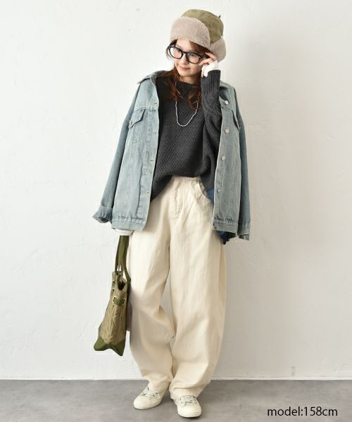 HUMS｜サイドタックカーブパンツ [[C-5115]][C]