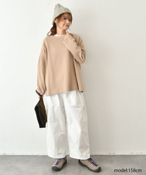 her.｜カノコ素材クルーネックカットソー [[131327H]][C]