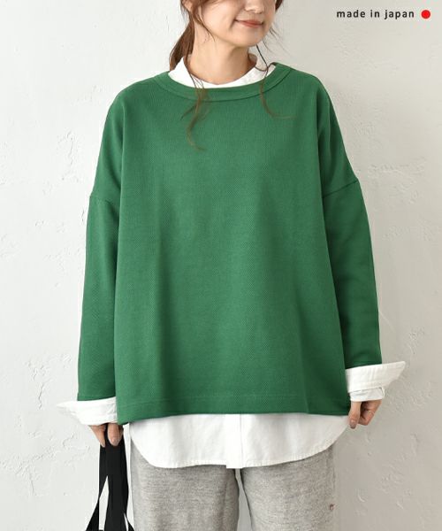 her.｜カノコ素材クルーネックカットソー [[131327H]][C]