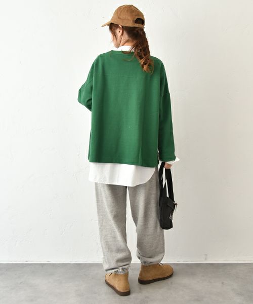 her.｜カノコ素材クルーネックカットソー [[131327H]][C]