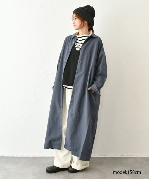 prit｜レギュラーカラービックシャツワンピース [[P80609]][C]