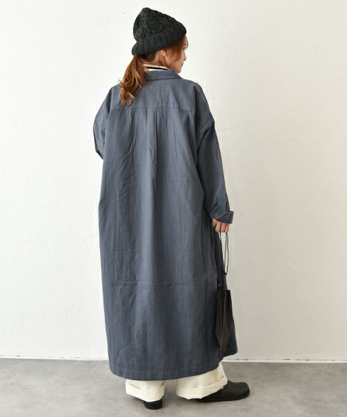 prit｜レギュラーカラービックシャツワンピース [[P80609]][C]