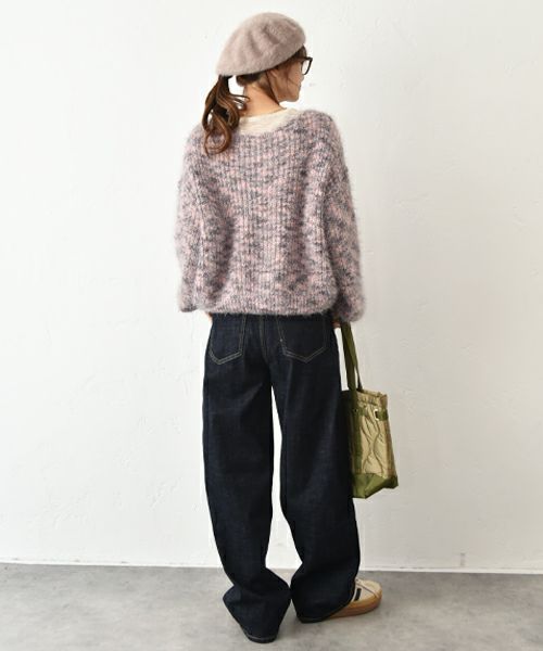 INDIMARK｜センタープレスワイドデニムパンツ [[WJ208]][C]