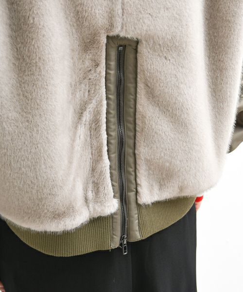 Risley｜Vネックファーブルゾン [[R2503-FBZ873]][F] | ma28 ONLINE STORE