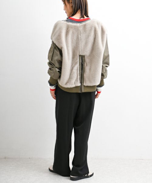 Risley｜Vネックファーブルゾン [[R2503-FBZ873]][F] | ma28 ONLINE STORE