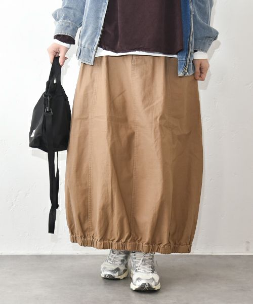  IN THE MARKET｜チノ素材バルーンスカート [[IN-108]][C]