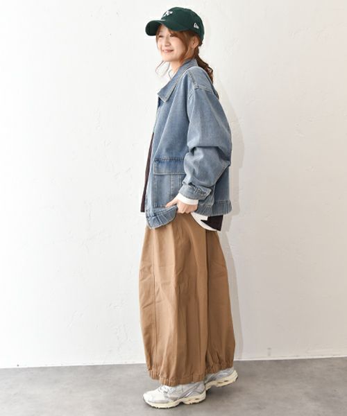  IN THE MARKET｜チノ素材バルーンスカート [[IN-108]][C]