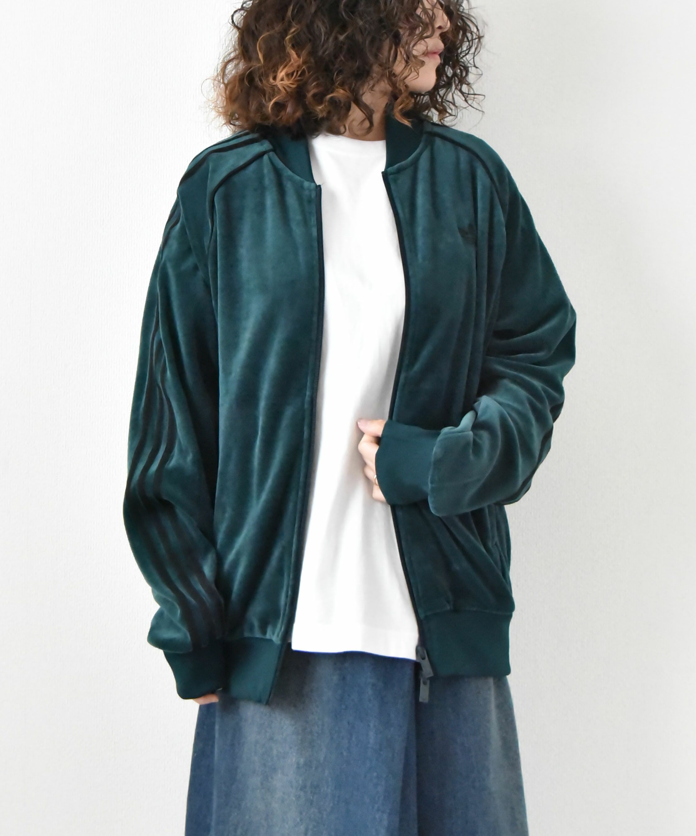 adidas｜ベロア トラックトップ [[QD668]][D]