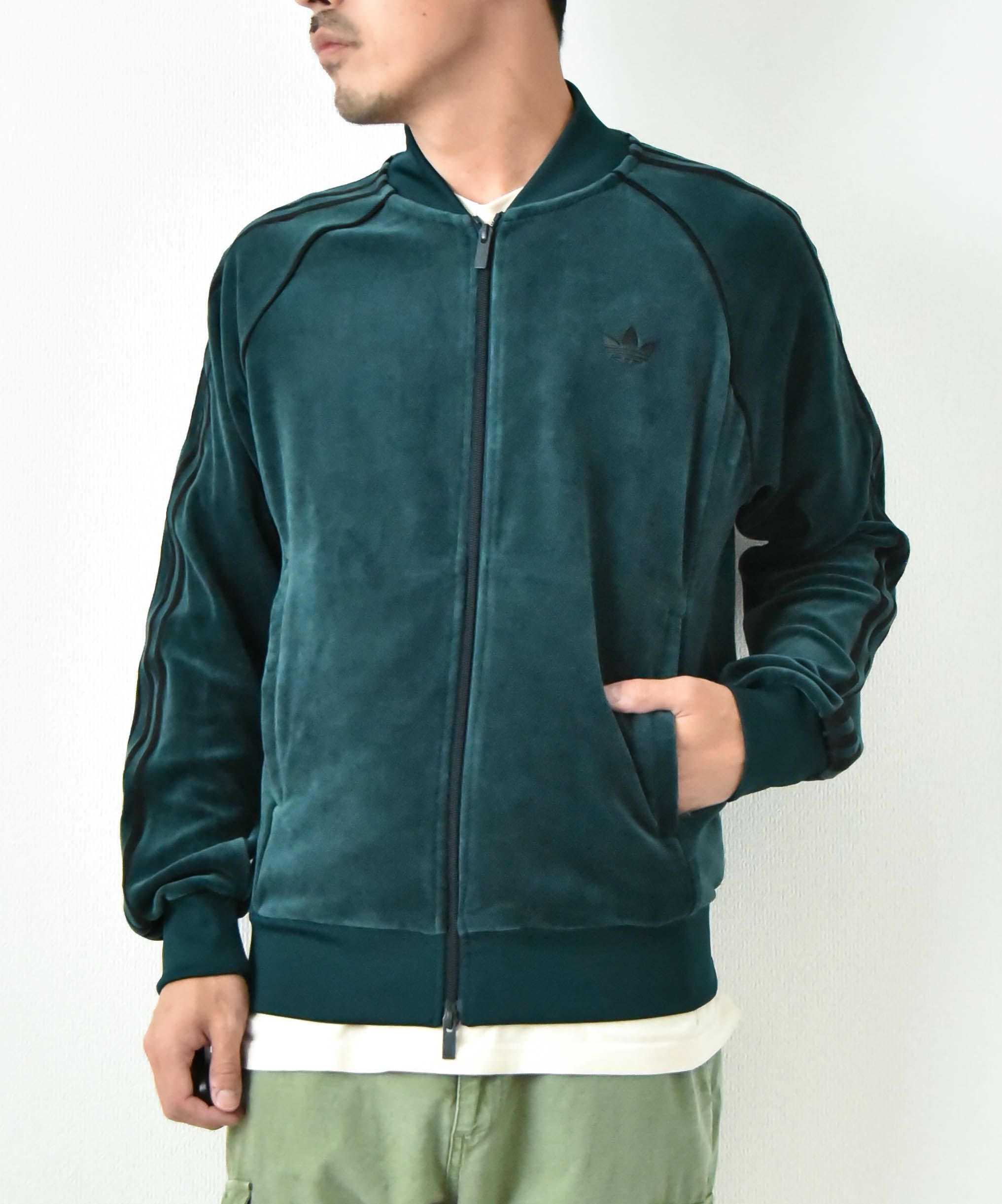 adidas｜ベロア トラックトップ [[QD668]][D]