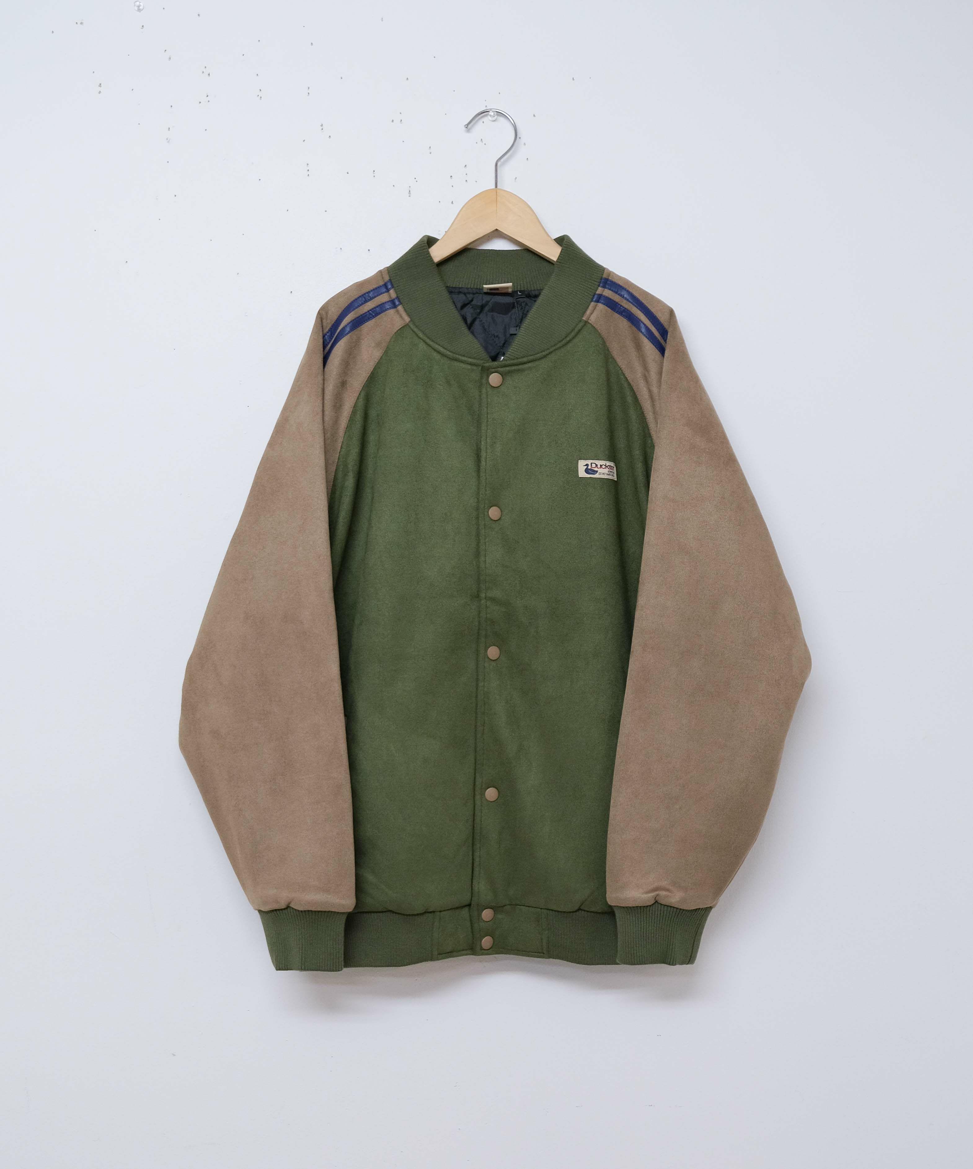 duckster｜スエード×レザー調コンビスタジアムJKT [[940214]][D]