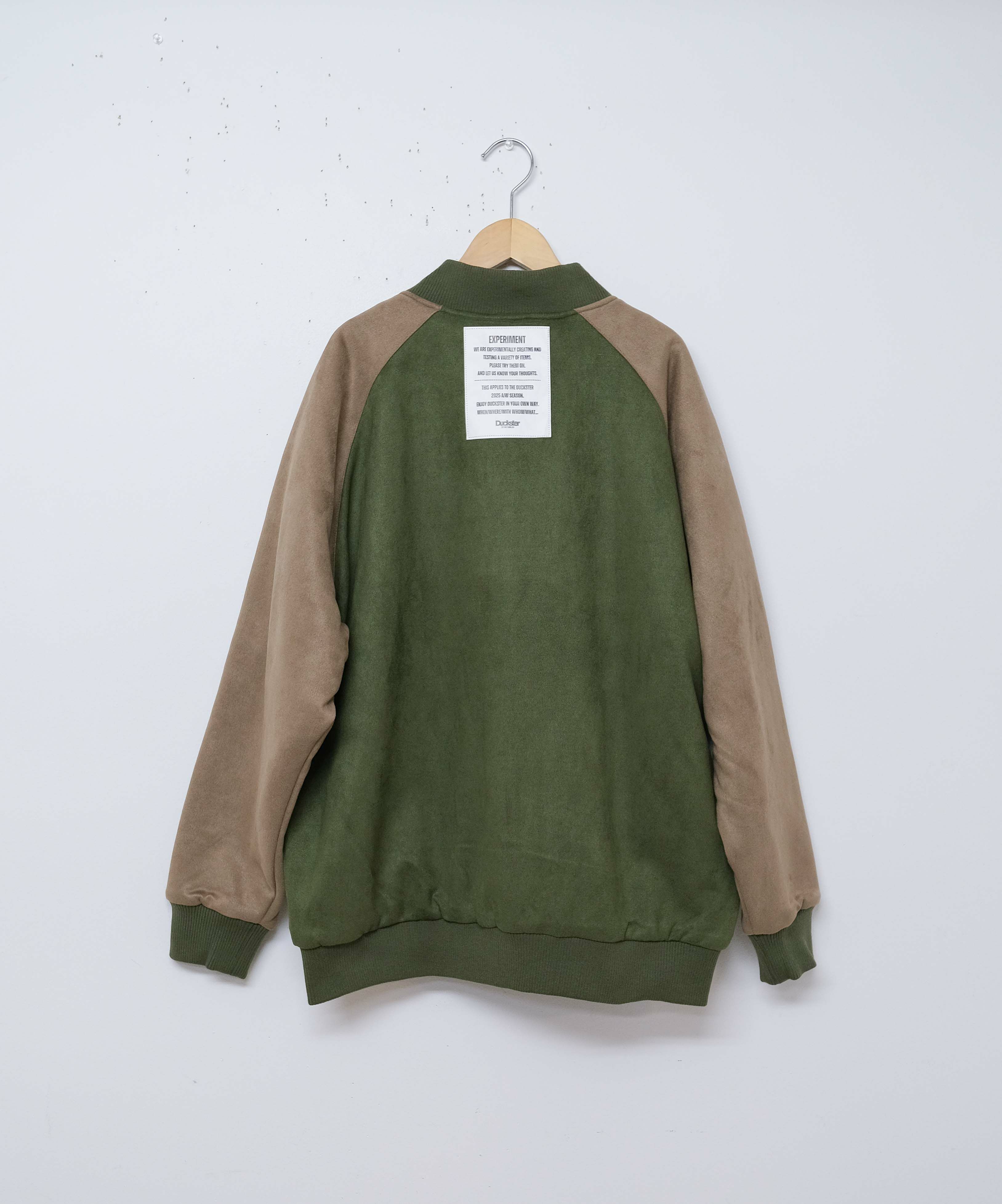 duckster｜スエード×レザー調コンビスタジアムJKT [[940214]][D]