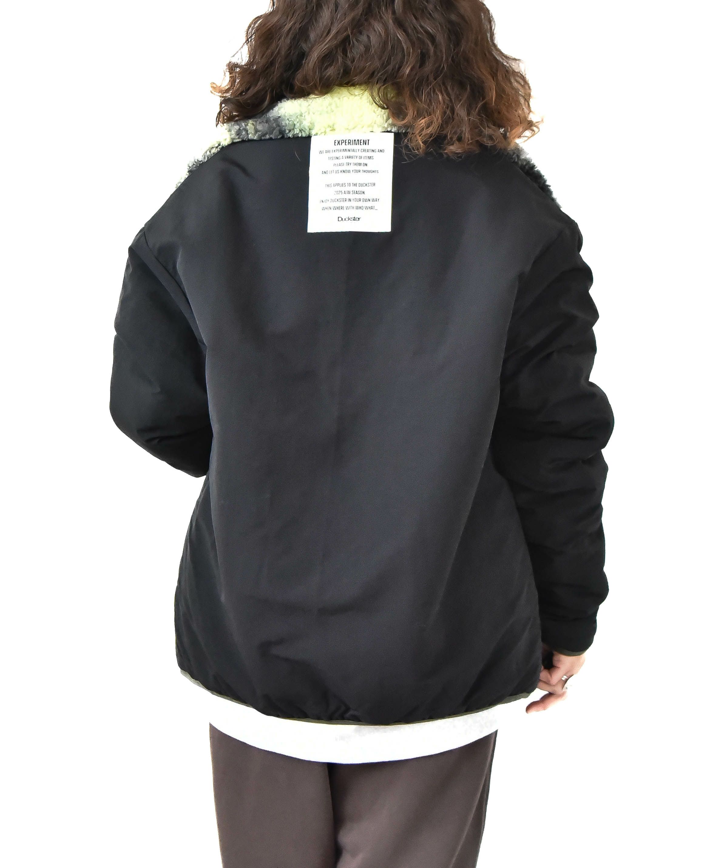 duckster｜リップナイロン×グラデボア　リバーシブルベンチJkT [[947501]][D]