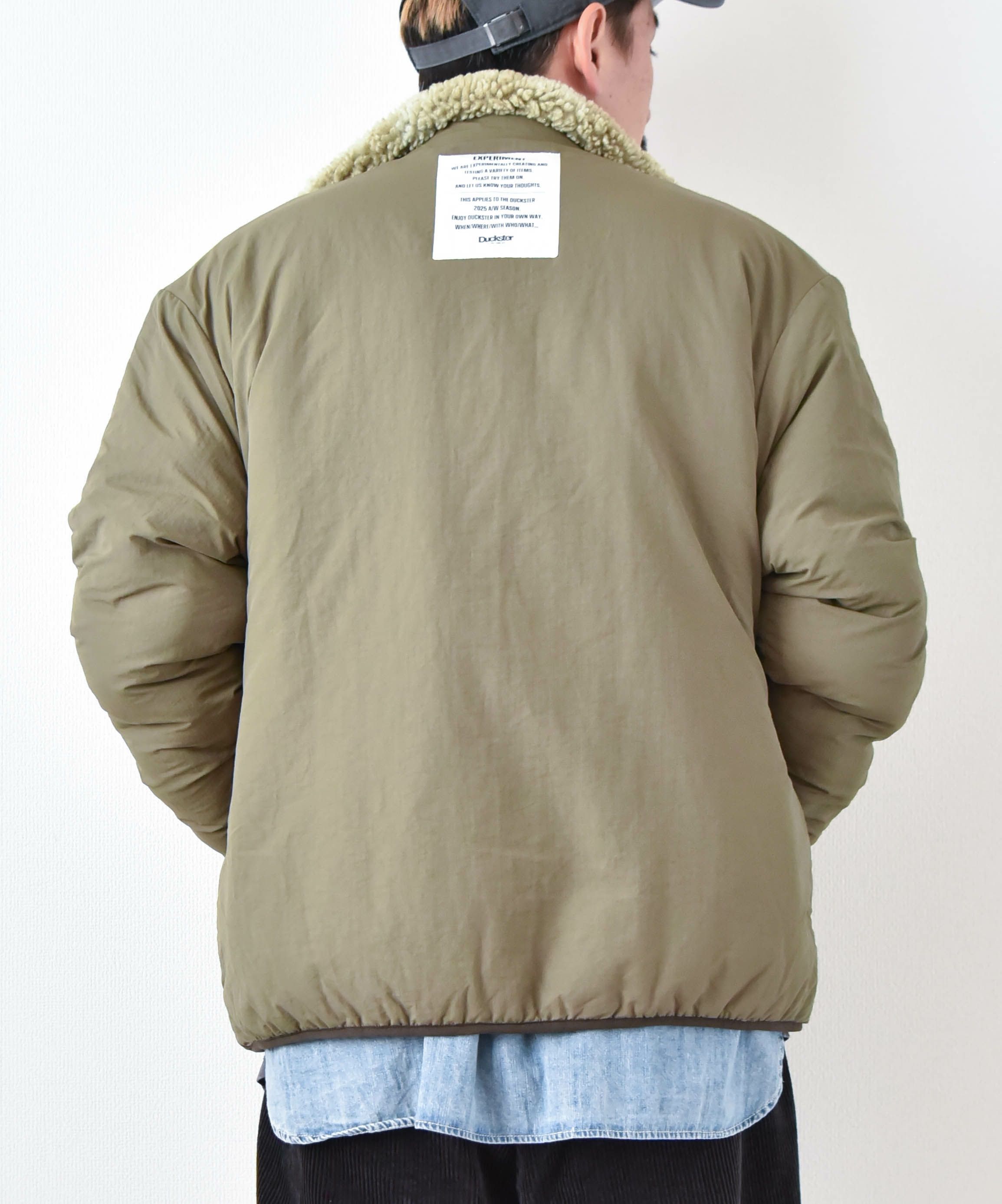 duckster｜リップナイロン×グラデボア　リバーシブルベンチJkT [[947501]][D]