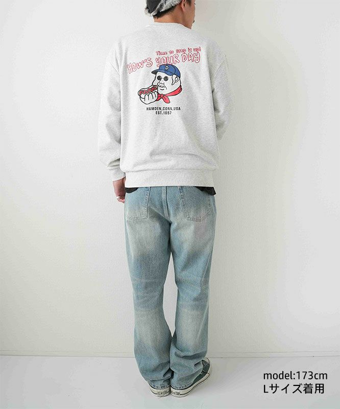 duckster｜別注　ホットドックおじさん　クルースウェット [[944901]][D]