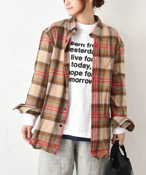 L.L.Bean｜綿起毛チェックシャツ [[505750]][C]