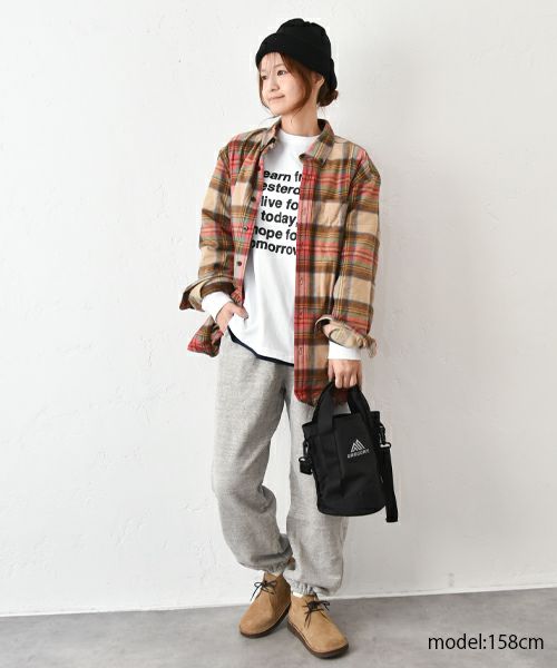 L.L.Bean｜綿起毛チェックシャツ [[505750]][C]