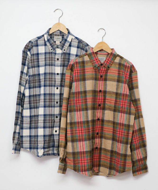 L.L.Bean｜綿起毛チェックシャツ [[505750]][C]