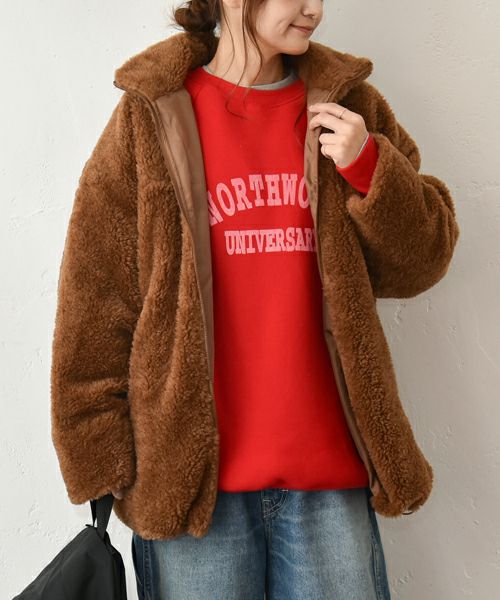 IN THE MARKET｜ボアブルゾン [[HUG-1413S636]][C]