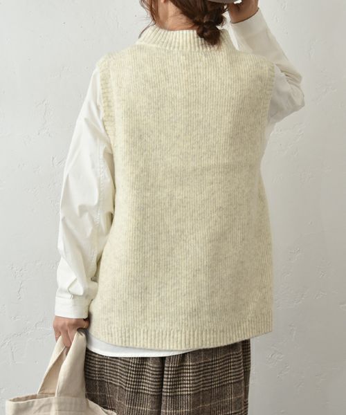 hagumu｜モックネックリブベスト [[125699]][C]