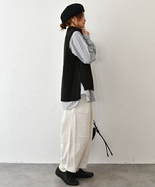 hagumu｜モックネックリブベスト [[125699]][C]