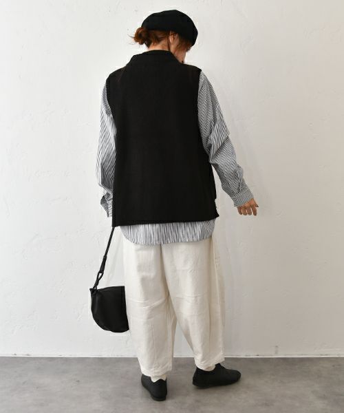 hagumu｜モックネックリブベスト [[125699]][C]
