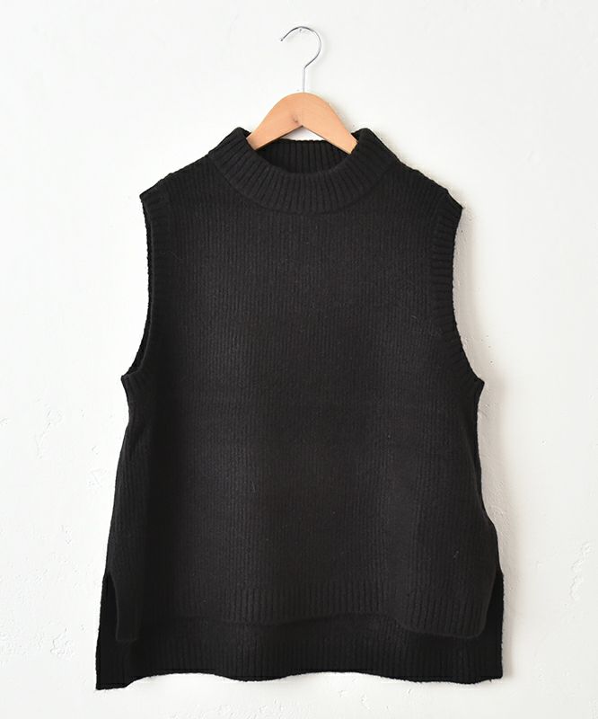 hagumu｜モックネックリブベスト [[125699]][C]