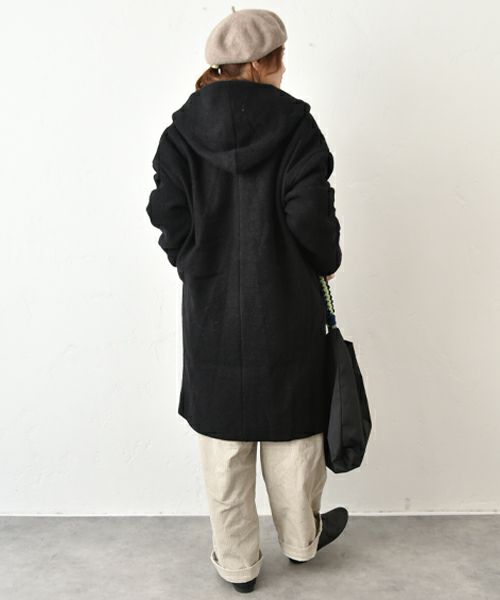 hagumu｜圧縮ウールフーディコート [[ha-JK-26]][C]