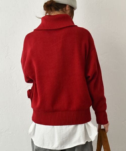 Our.｜綿ニット ダブルジップジャケット [[Ou-CD-05]][C]