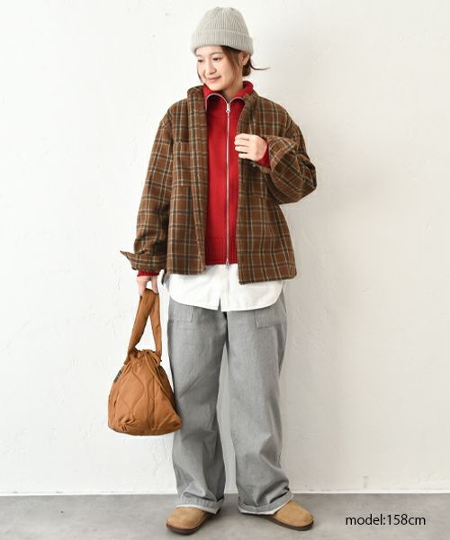 Our.｜綿ニット ダブルジップジャケット [[Ou-CD-05]][C]