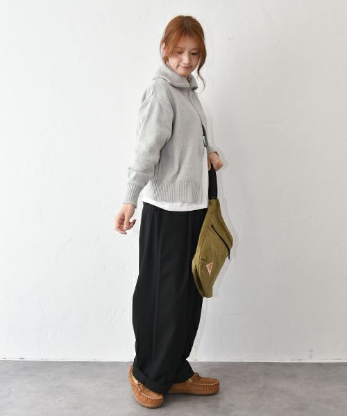 Our.｜綿ニット ダブルジップジャケット [[Ou-CD-05]][C]