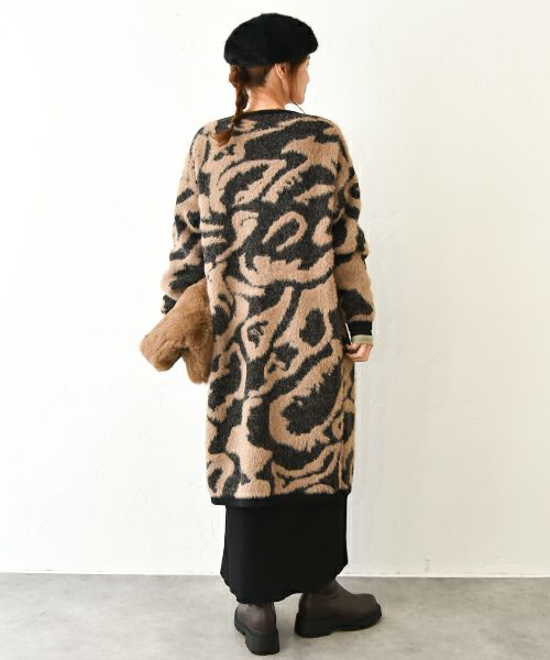 HUMS｜レオパード柄コーディガン [[RNK-25107]][C]