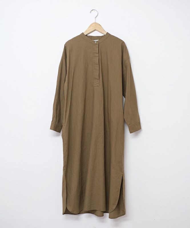 HEAVENLY｜綿麻バンドカラーワンピース [[2550012]][C]